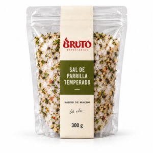 Sal de Parrilla Temperado Bruto, pacote de 300 g
